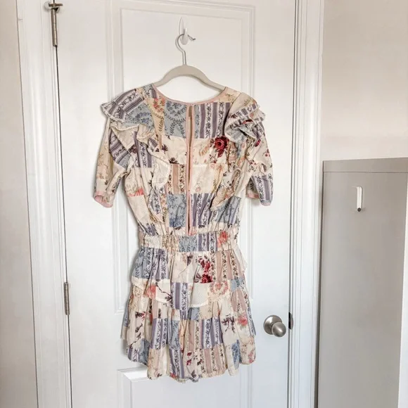 LoveShackFancy Natasha Dress Multi Patchwork - Picture 5 of 9